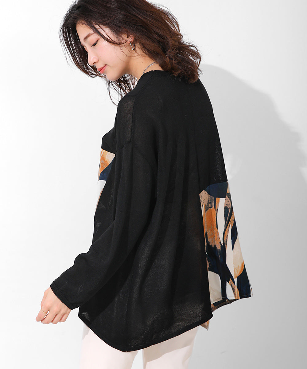 BouJeloud イレヘム柄ドッキングトップス