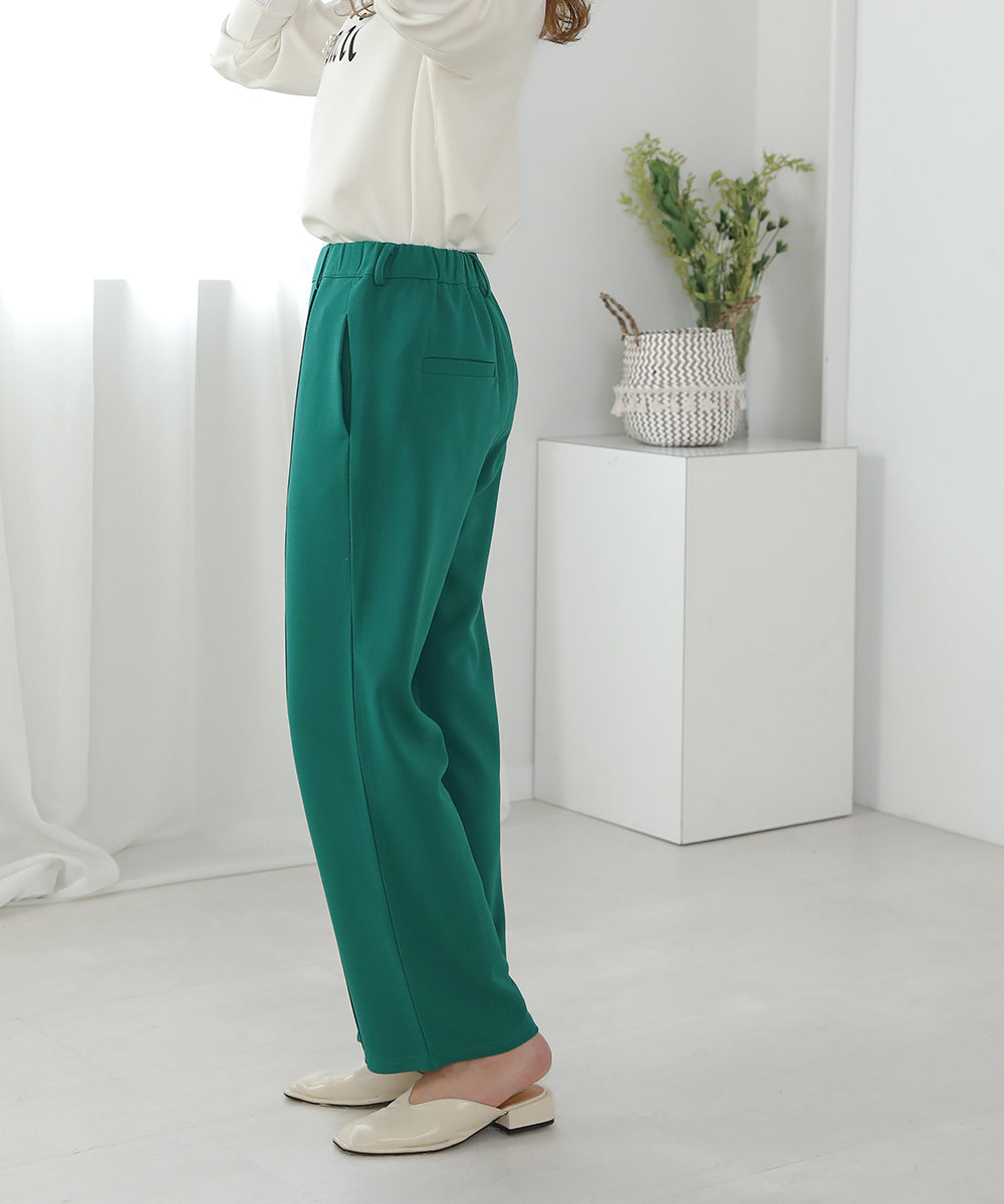 ピンタックキレイ目ジョグパンツ