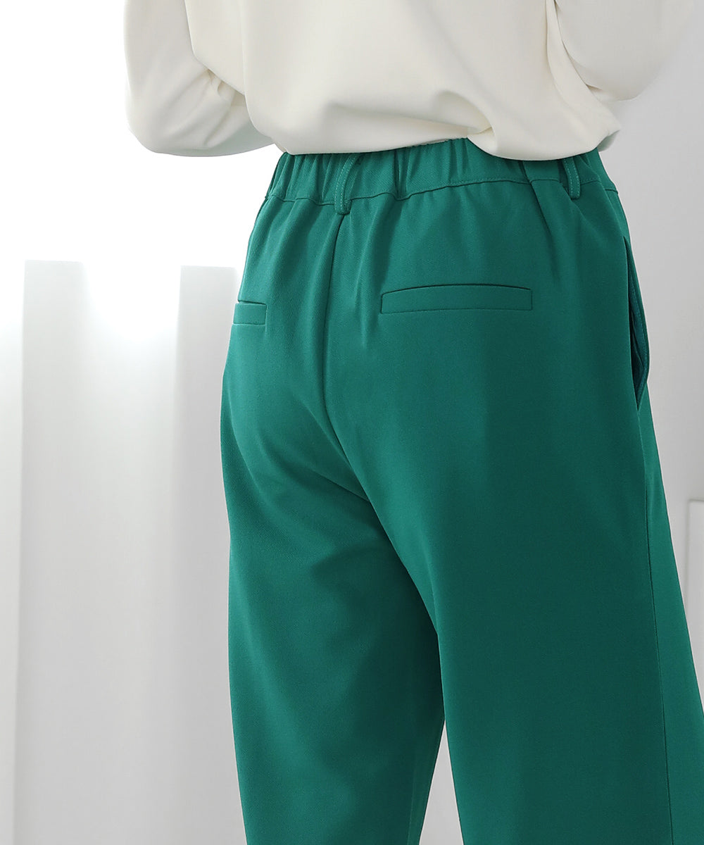 ピンタックキレイ目ジョグパンツ