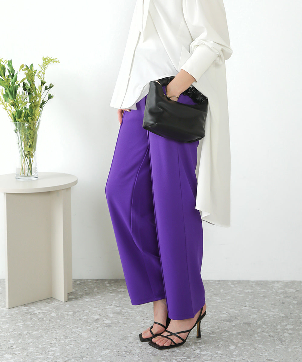 ピンタックキレイ目ジョグパンツ