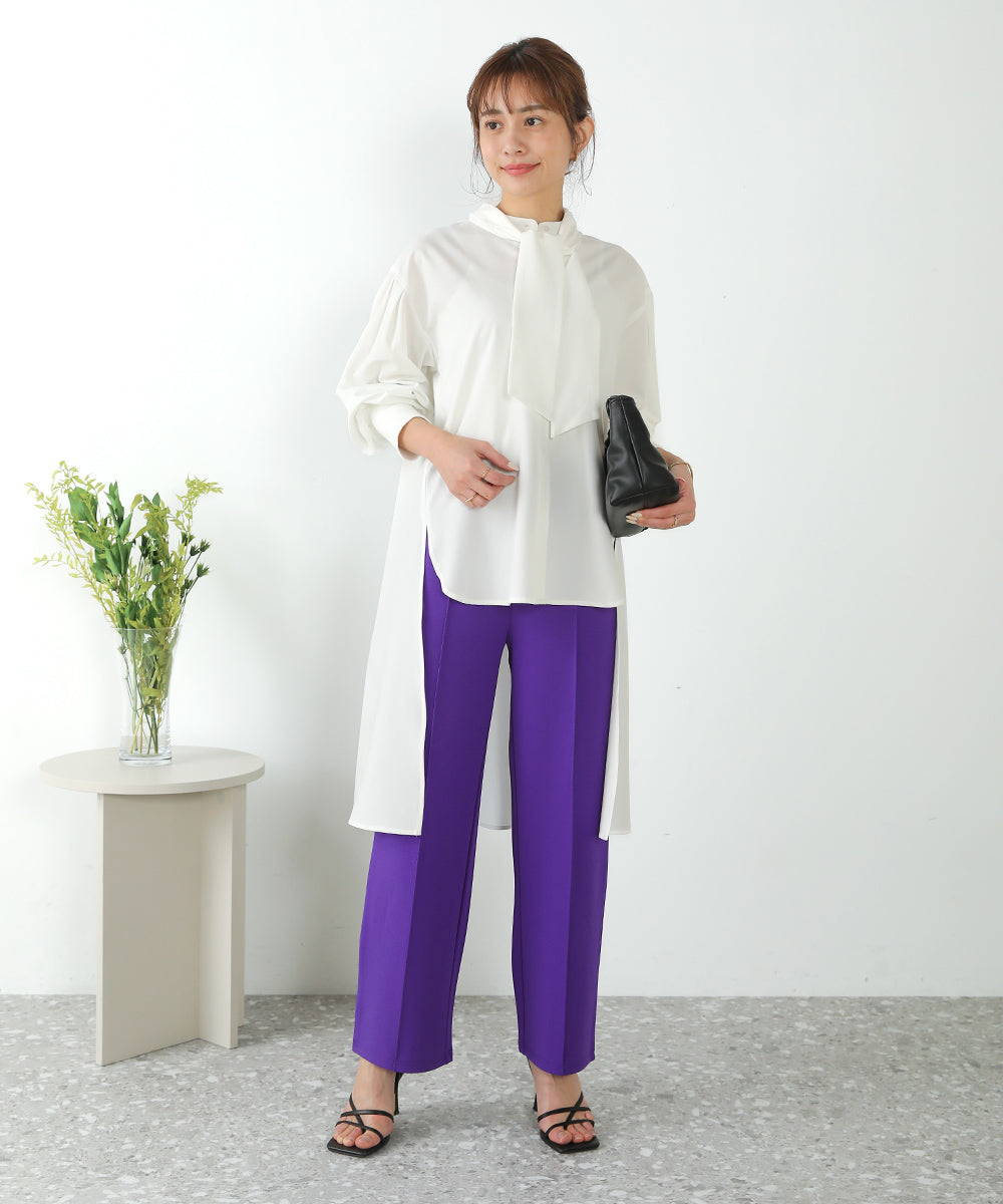 ピンタックキレイ目ジョグパンツ