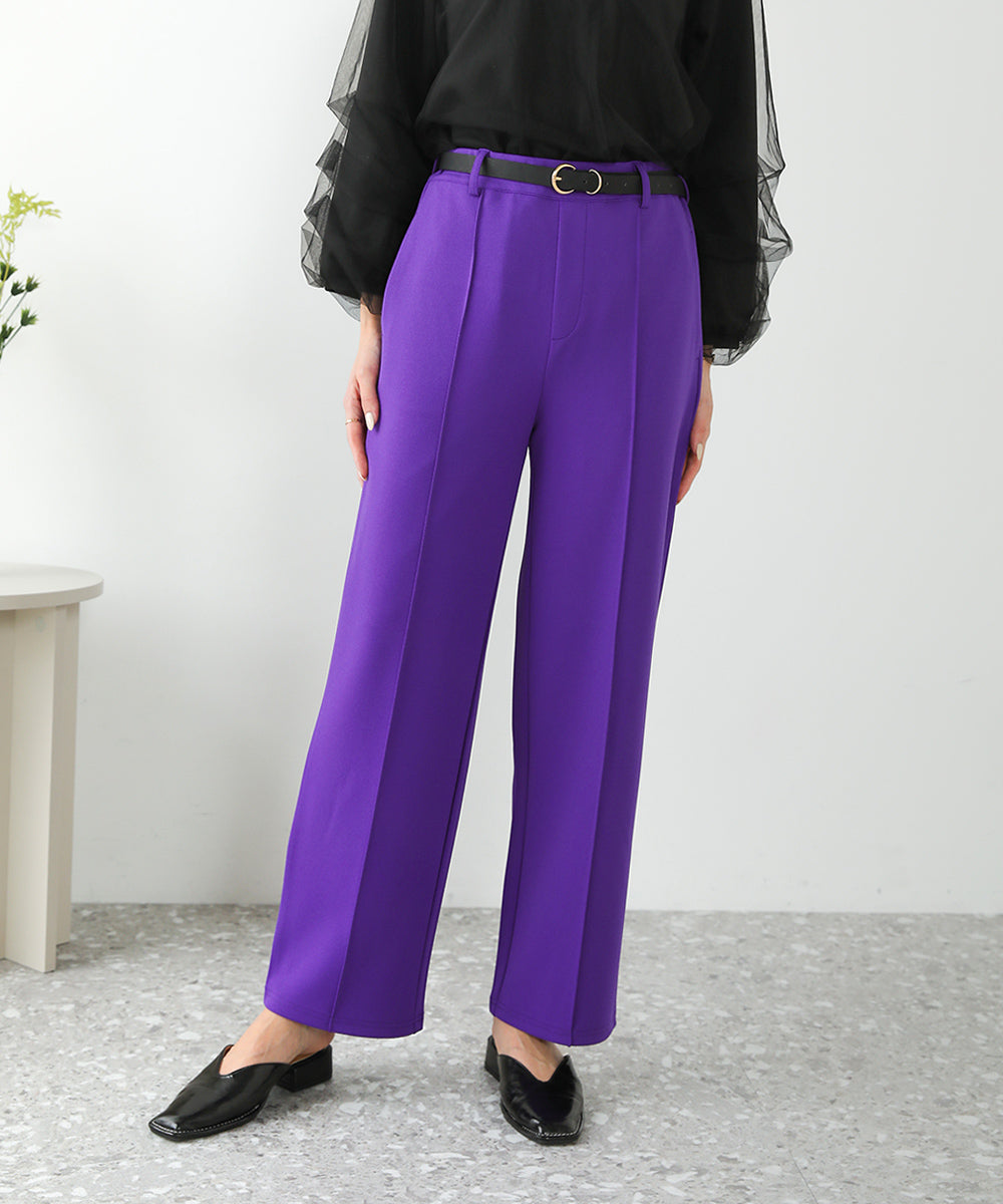 ピンタックキレイ目ジョグパンツ