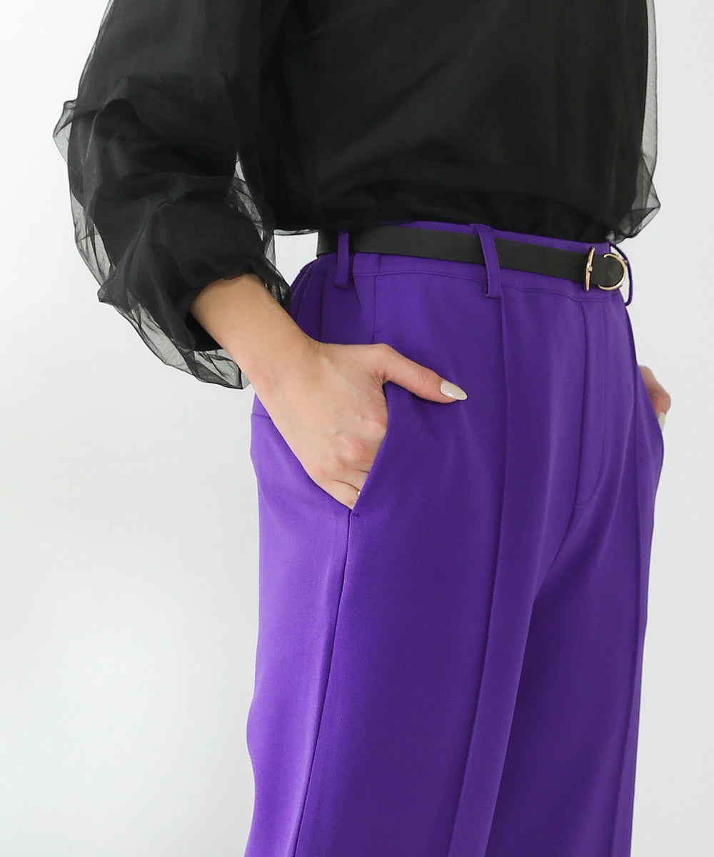 ピンタックキレイ目ジョグパンツ