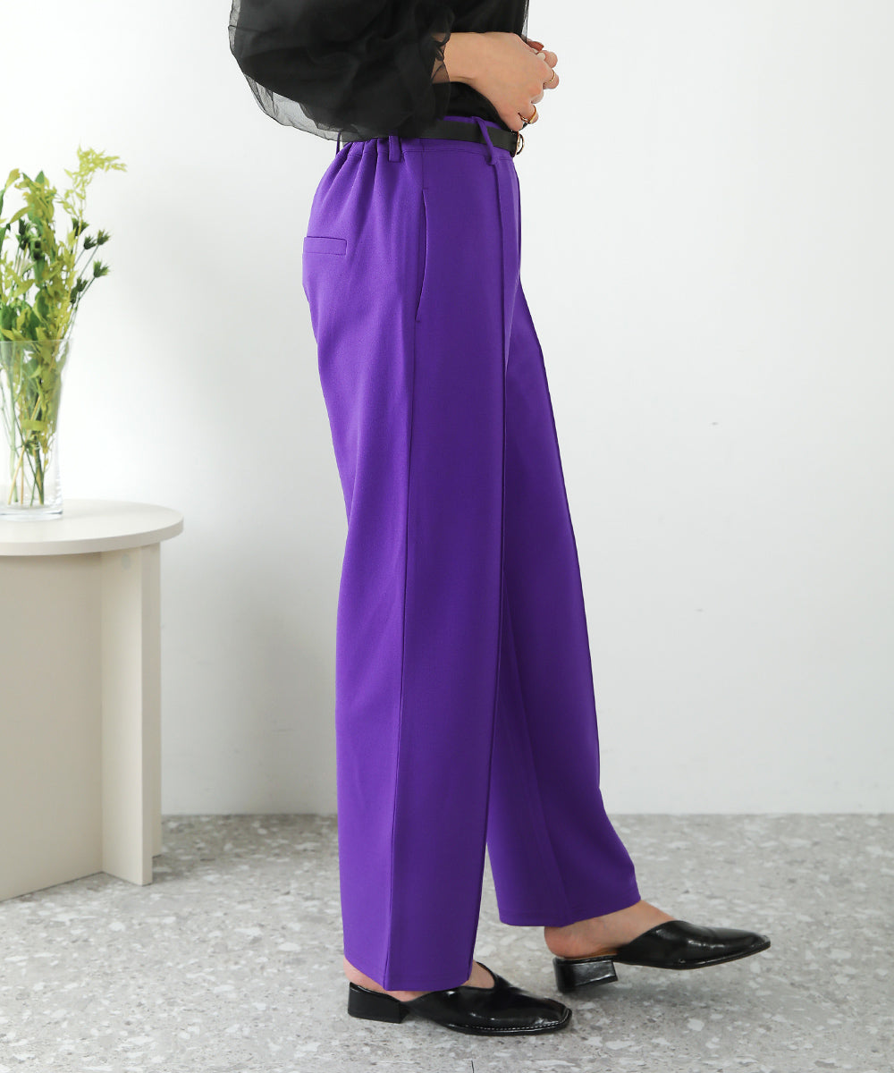 ピンタックキレイ目ジョグパンツ