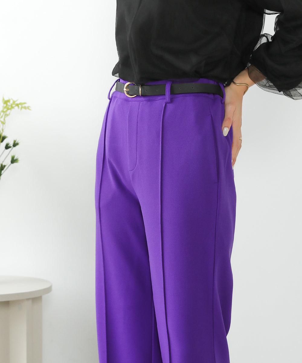 ピンタックキレイ目ジョグパンツ