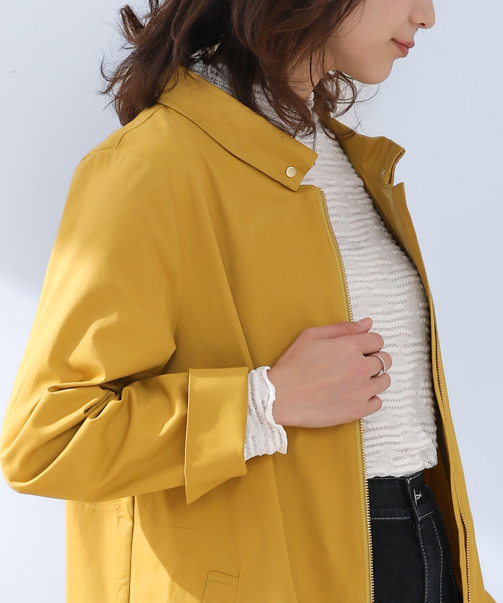 BouJeloud コットンストレッチ2way衿コート