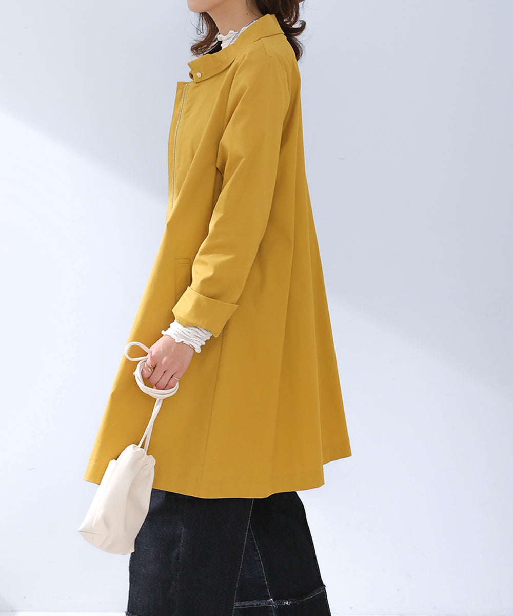 BouJeloud コットンストレッチ2way衿コート
