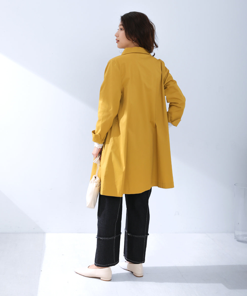 BouJeloud コットンストレッチ2way衿コート