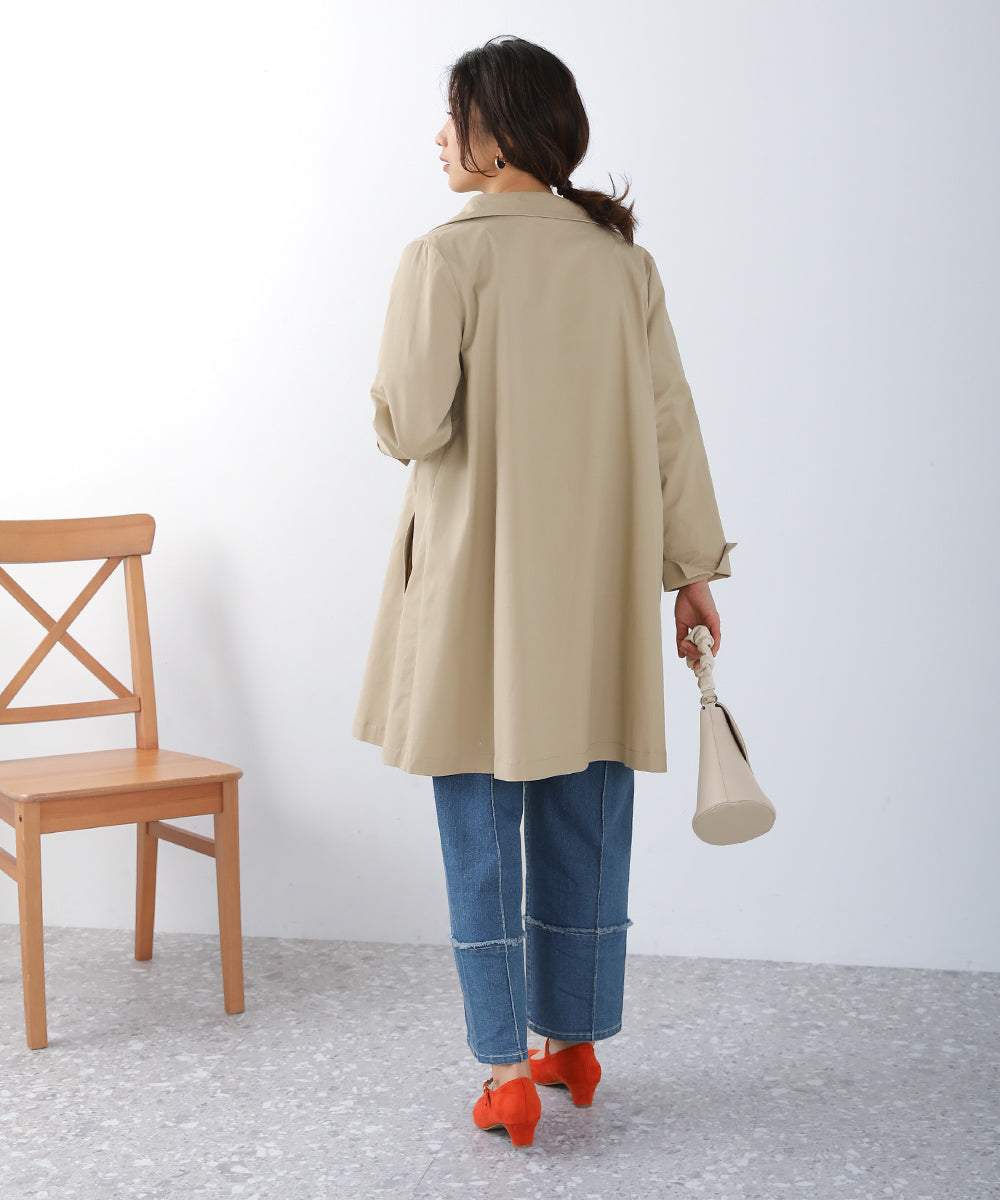 BouJeloud コットンストレッチ2way衿コート