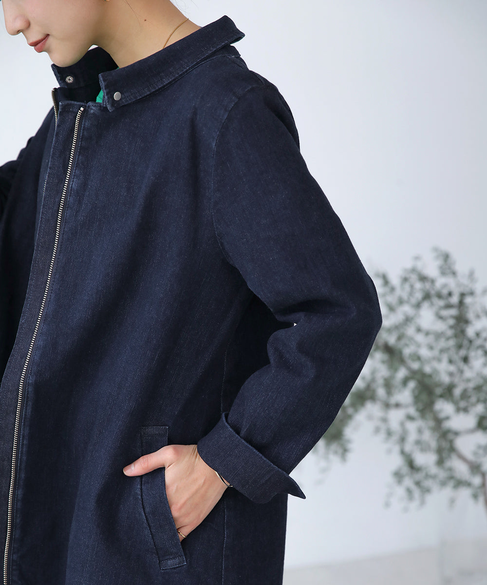 BouJeloud コットンストレッチ2way衿コート