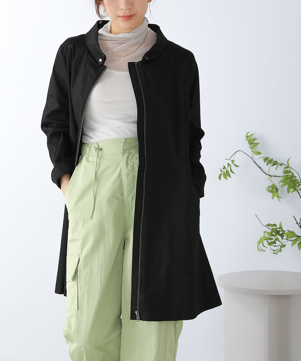 BouJeloud コットンストレッチ2way衿コート