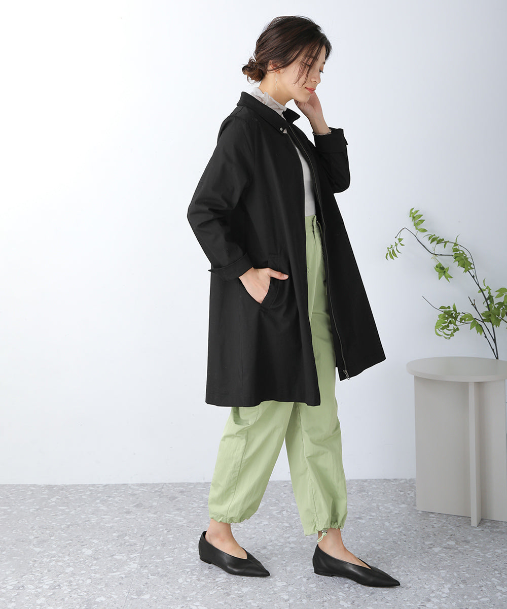 BouJeloud コットンストレッチ2way衿コート
