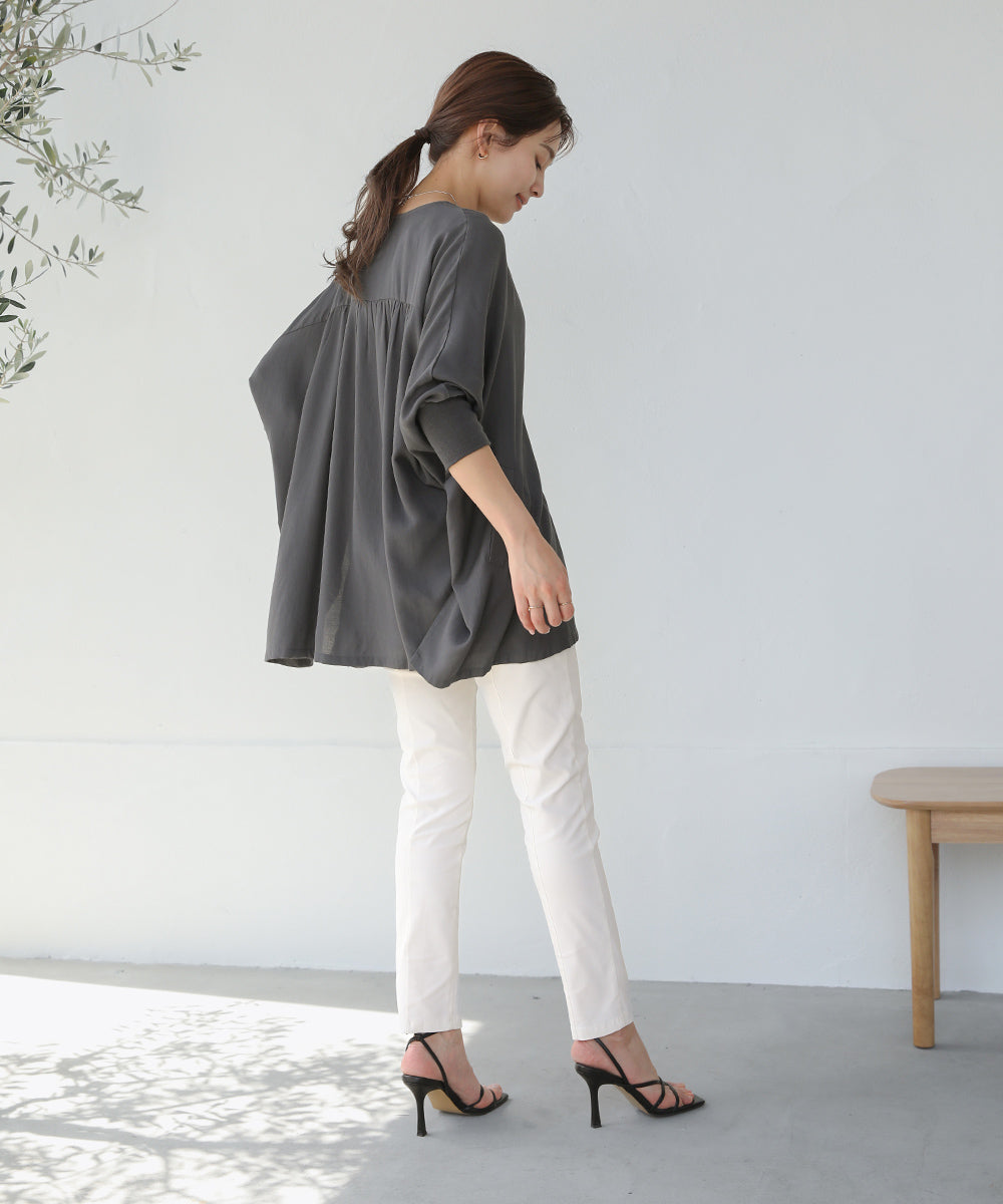 BouJeloud T/Rスラブ2WAYカシュクールカーディガン