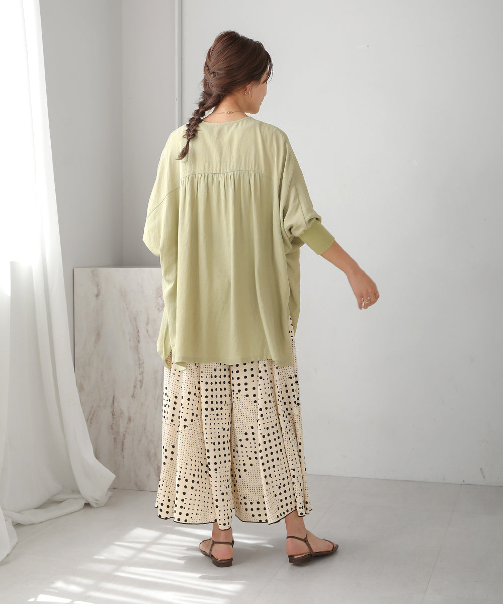 BouJeloud T/Rスラブ2WAYカシュクールカーディガン