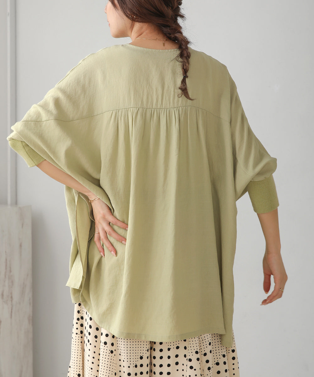 BouJeloud T/Rスラブ2WAYカシュクールカーディガン