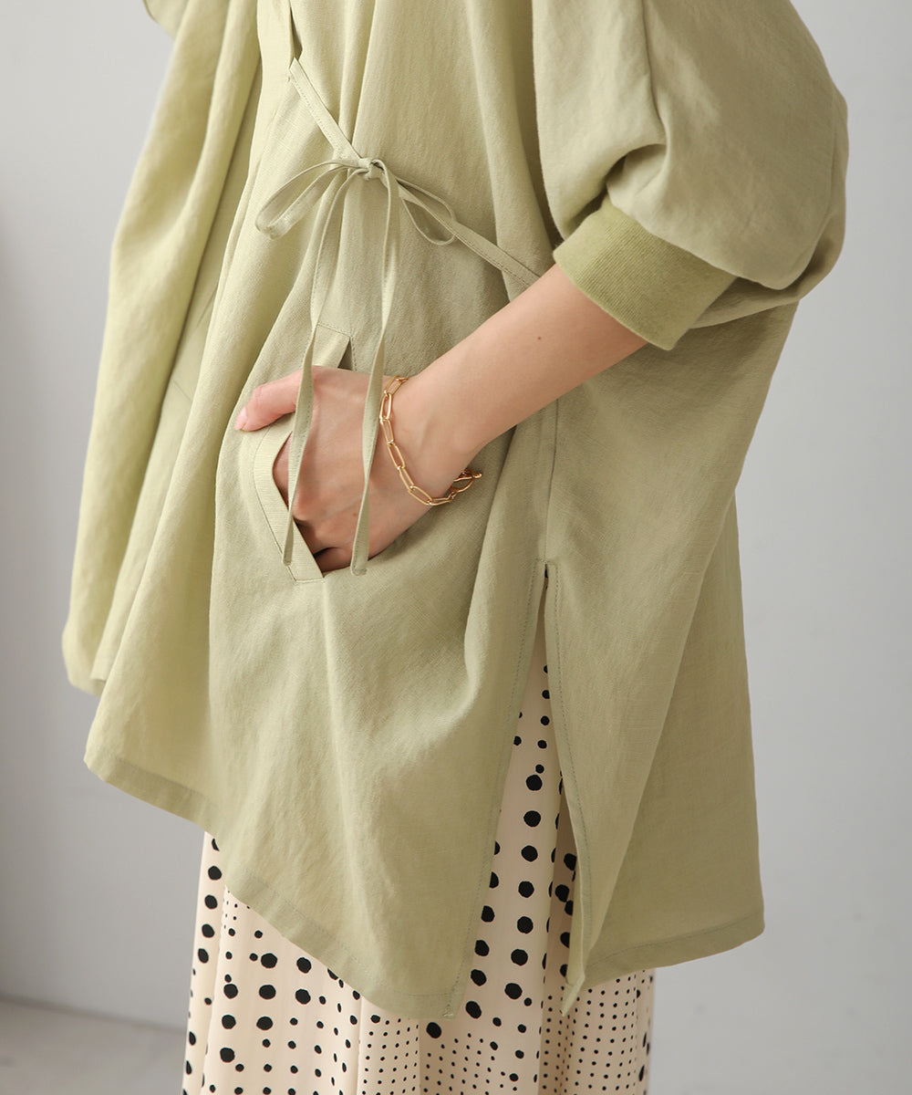 BouJeloud T/Rスラブ2WAYカシュクールカーディガン