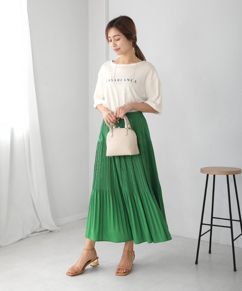 BouJeloud 汗ジミ軽減ロゴTシャツ