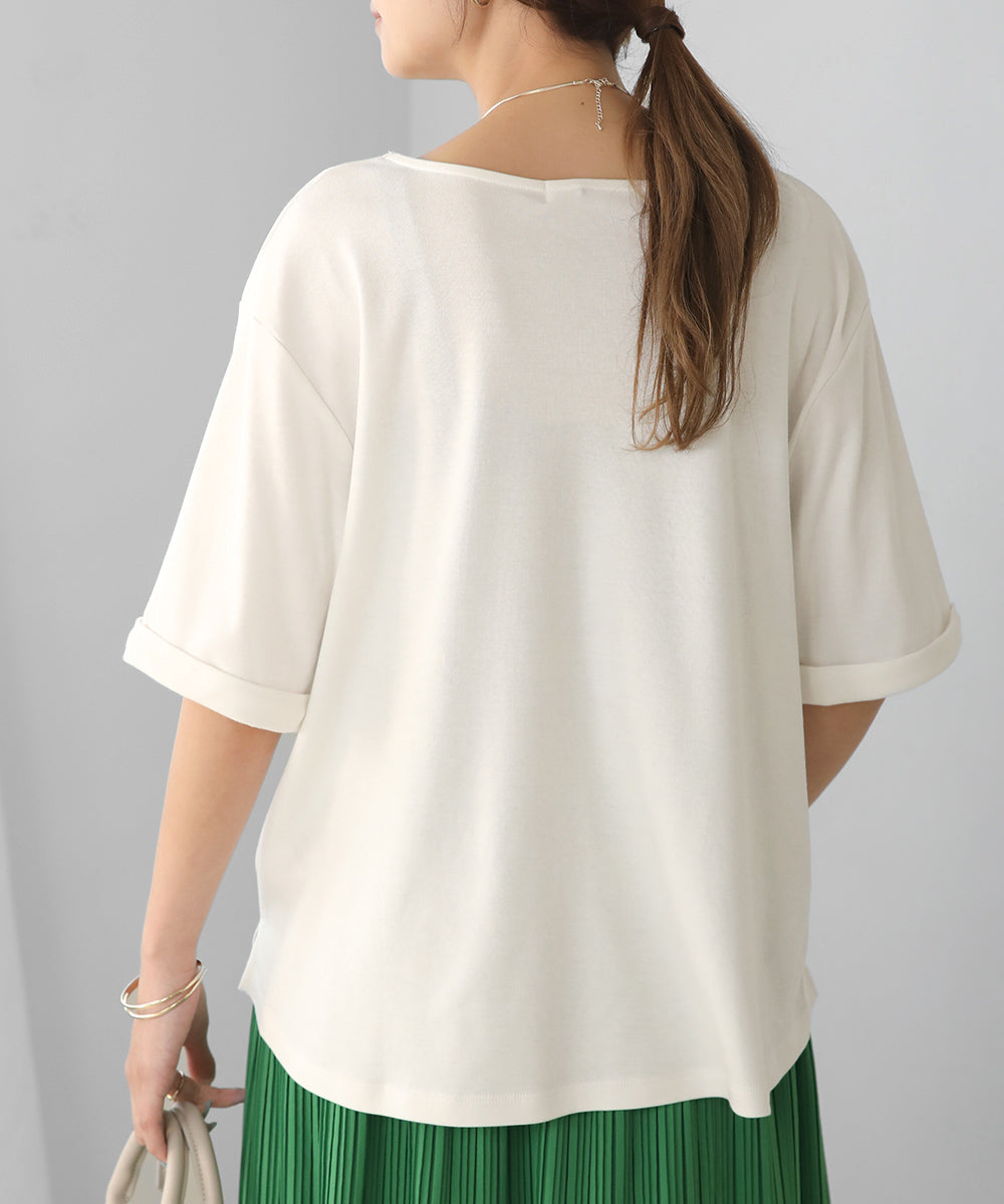 BouJeloud 汗ジミ軽減ロゴTシャツ