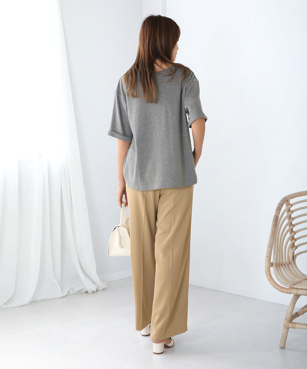 BouJeloud 汗ジミ軽減ロゴTシャツ