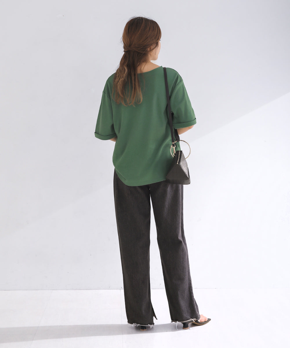 BouJeloud 汗ジミ軽減ロゴTシャツ
