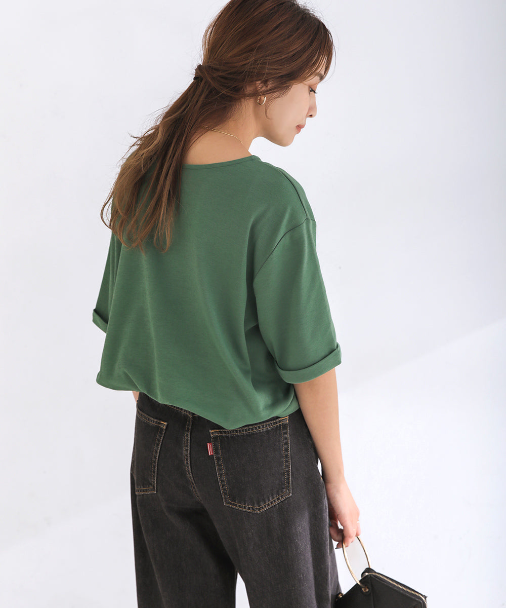 BouJeloud 汗ジミ軽減ロゴTシャツ