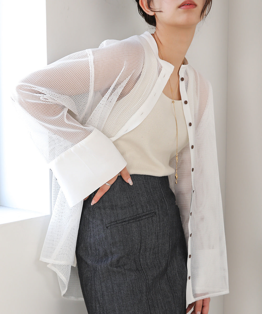 MESH BIG SHIRT