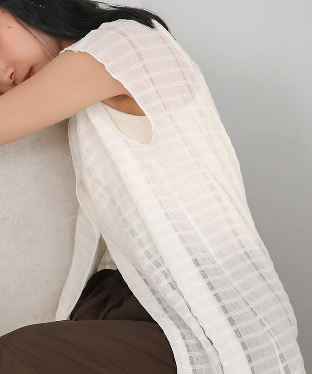 前後2WAYチェックメロウワンピース