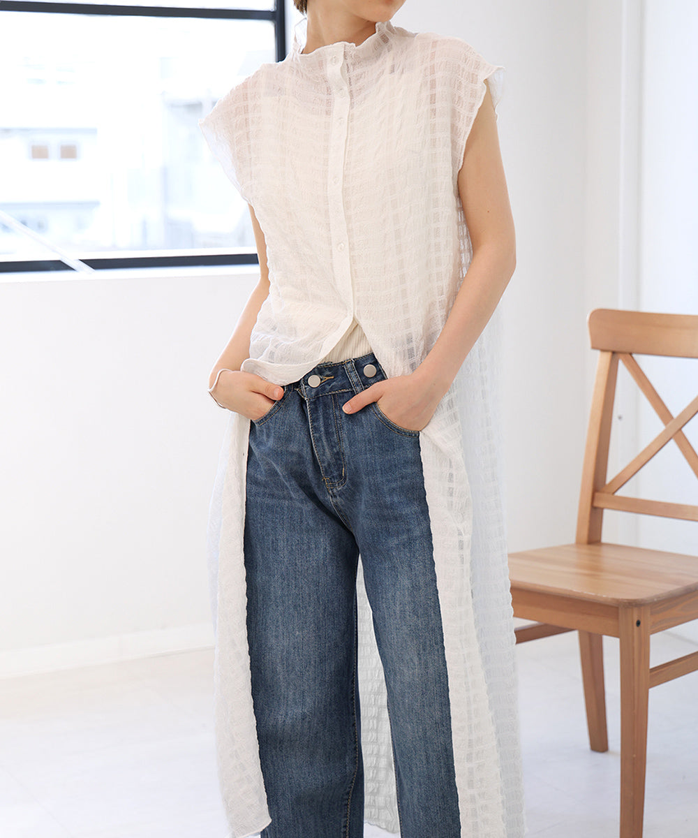 前後2WAYチェックメロウワンピース