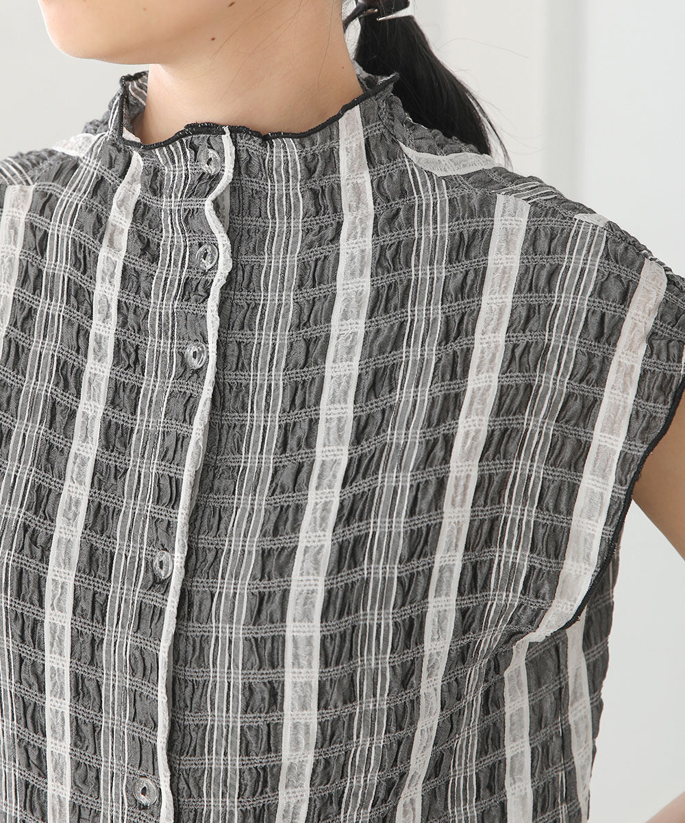 前後2WAYチェックメロウワンピース