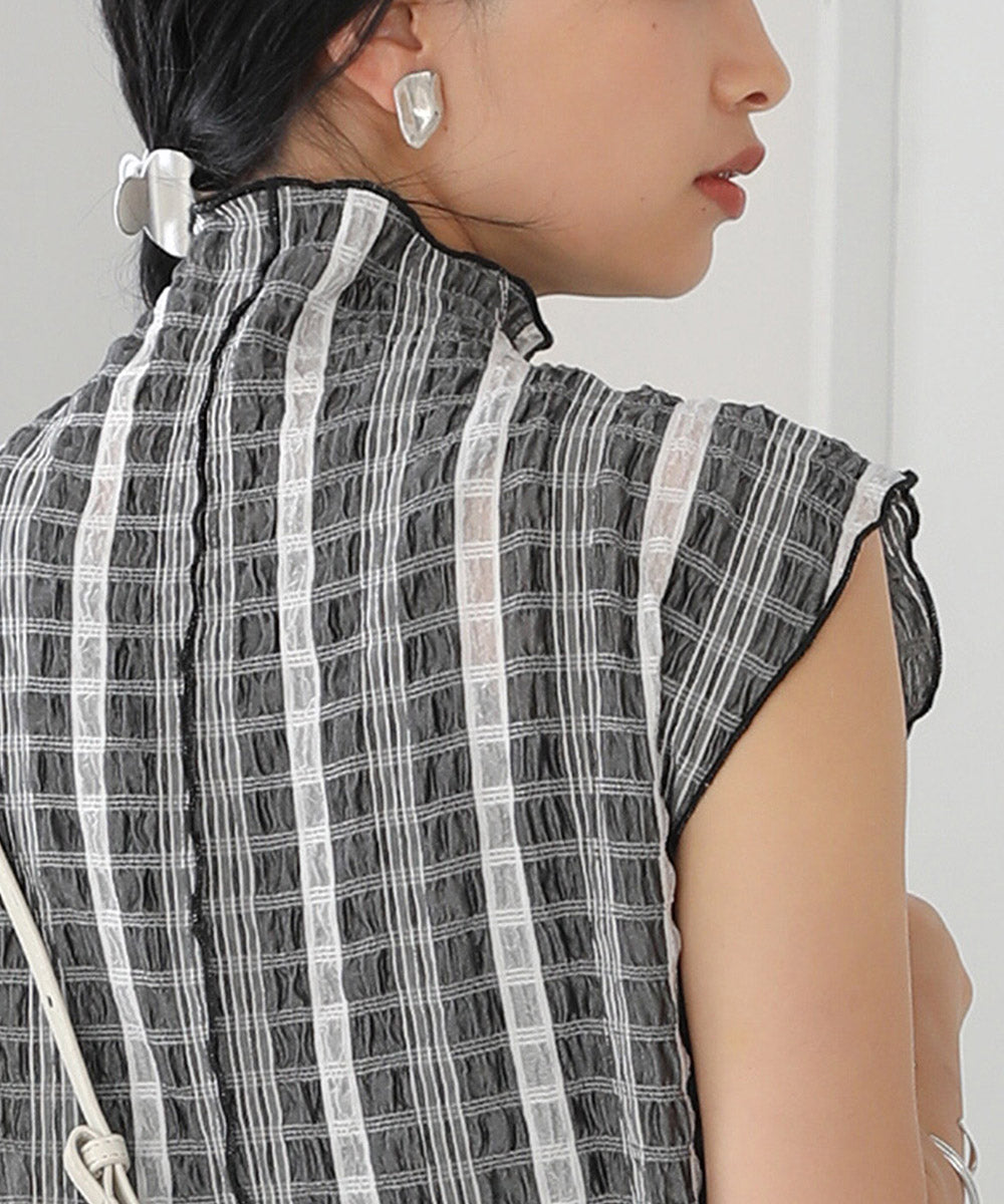 前後2WAYチェックメロウワンピース