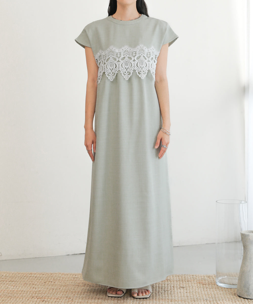 レースコンビIラインワンピース