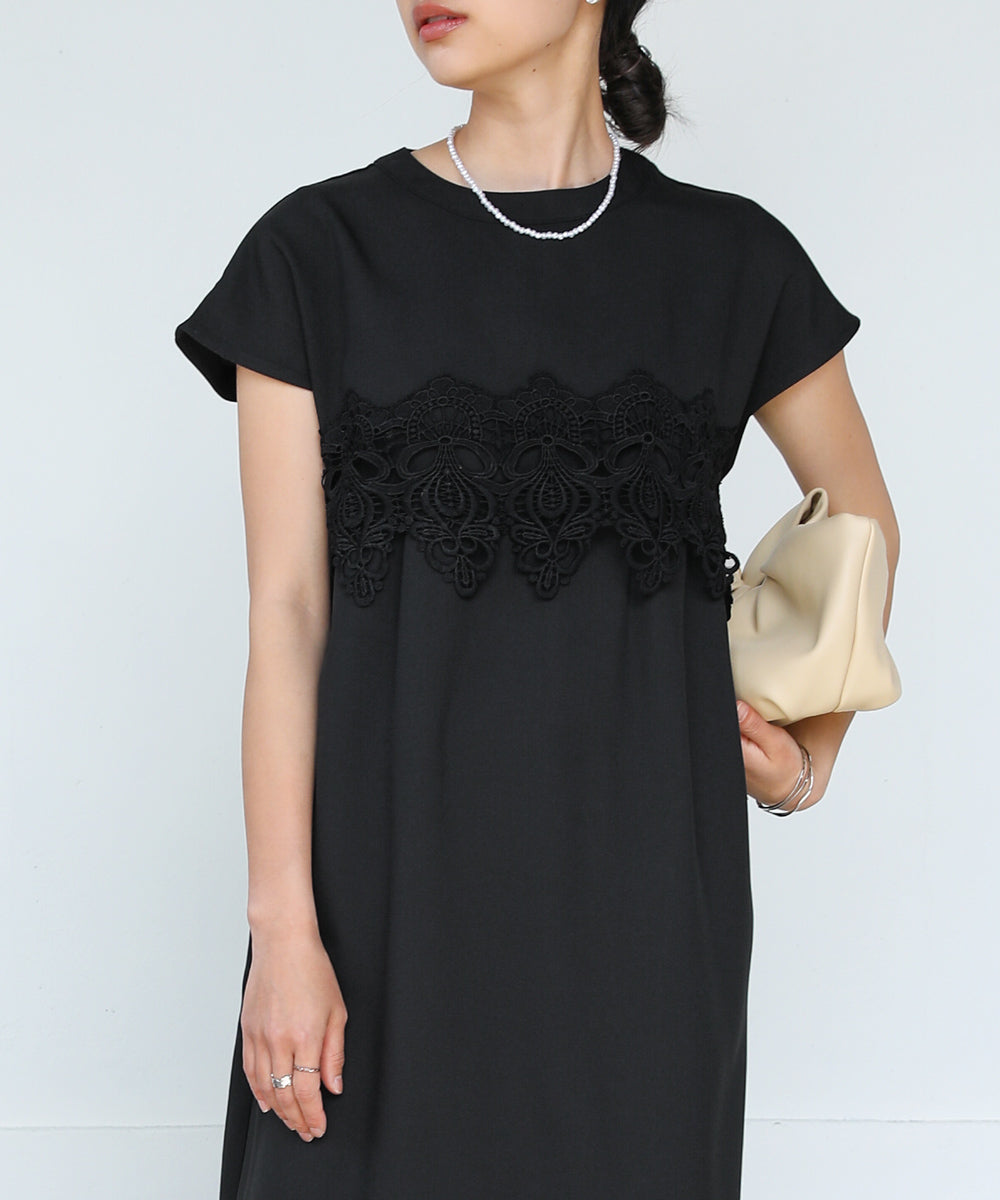 レースコンビIラインワンピース