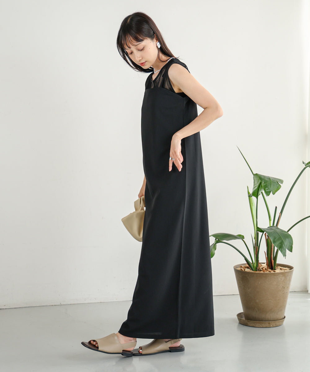 Bab メッシュ+キャミワンピースセット