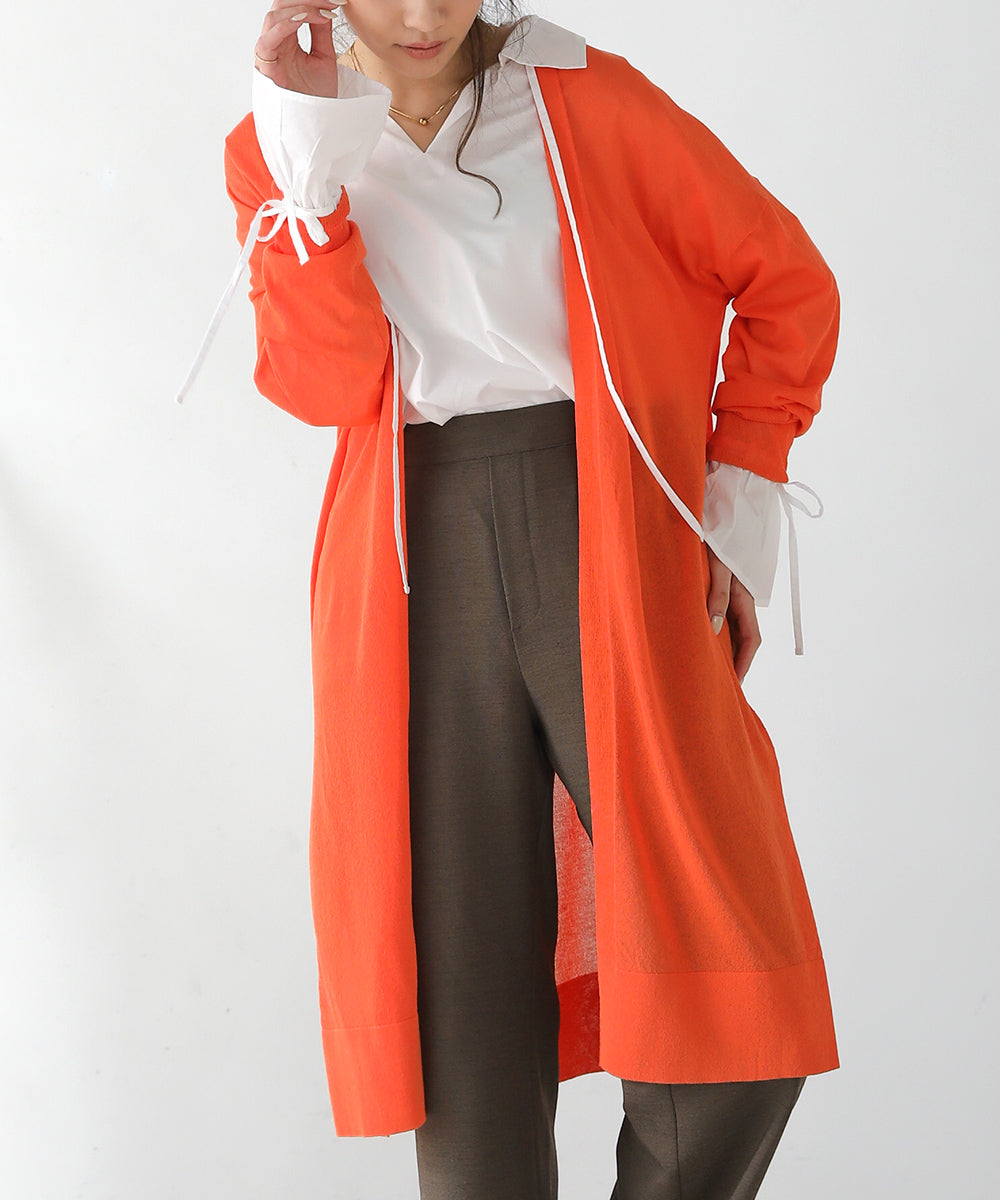 サイドスリットロングカーディガン