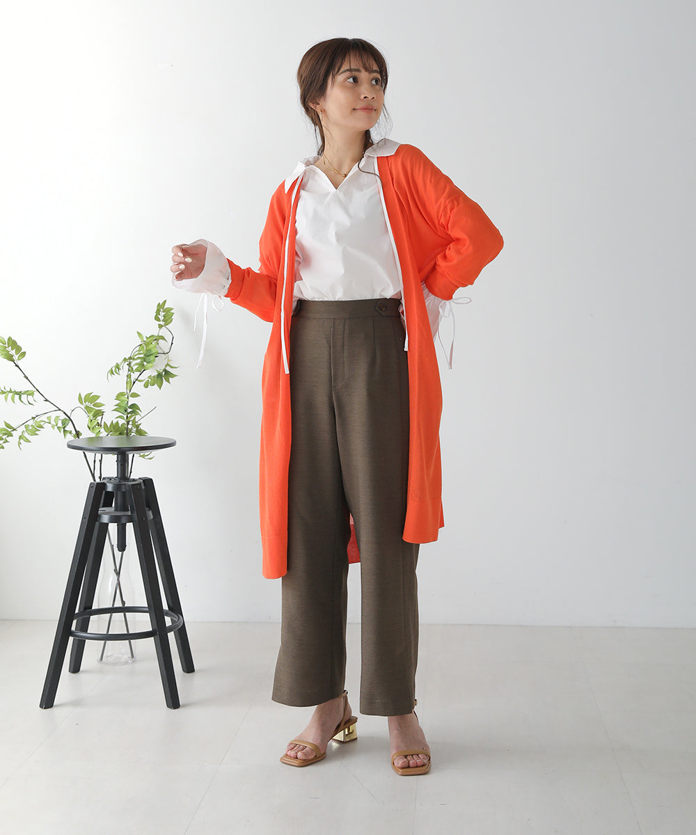 サイドスリットロングカーディガン