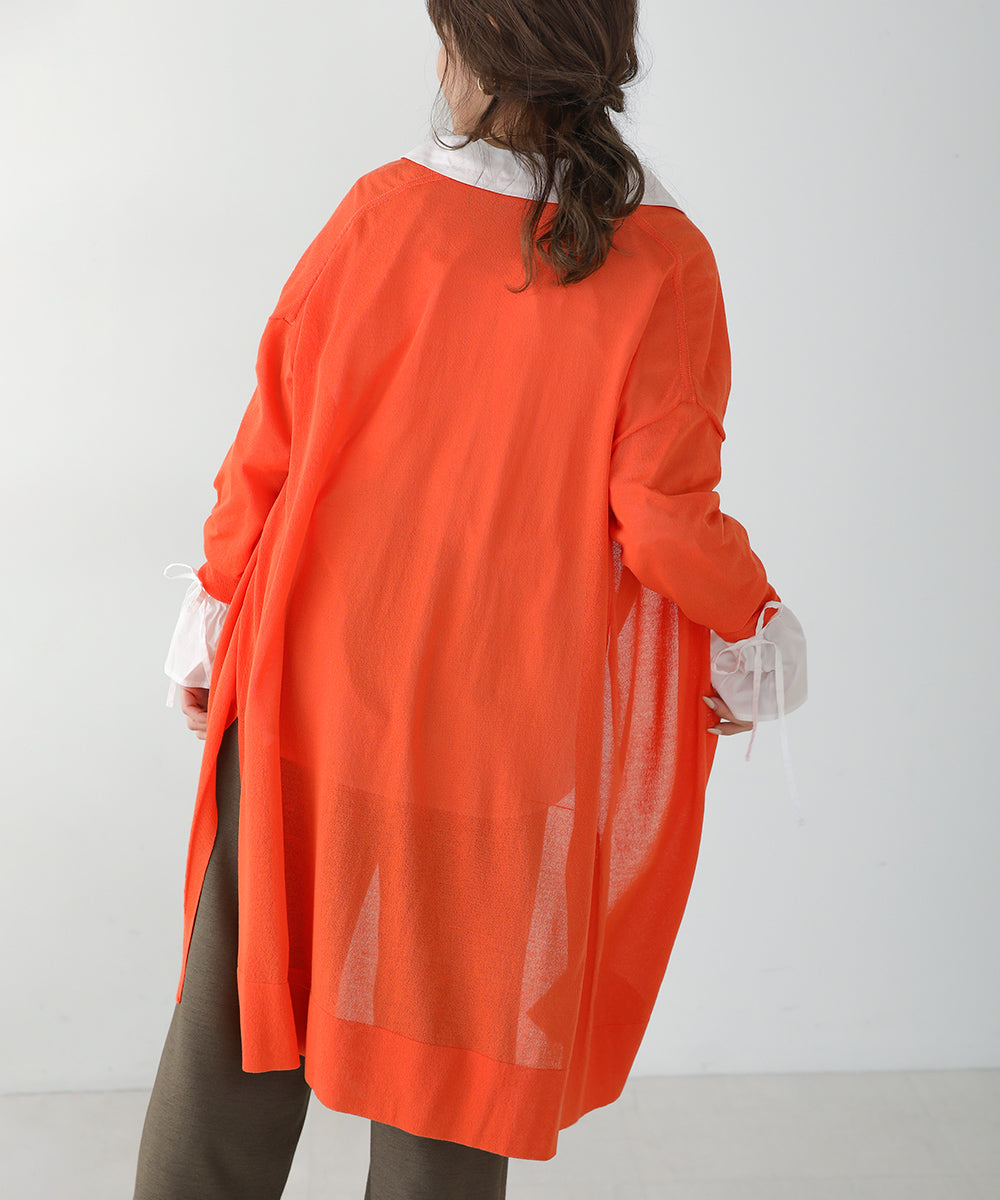 サイドスリットロングカーディガン