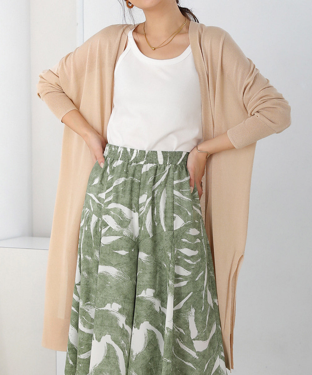 サイドスリットロングカーディガン