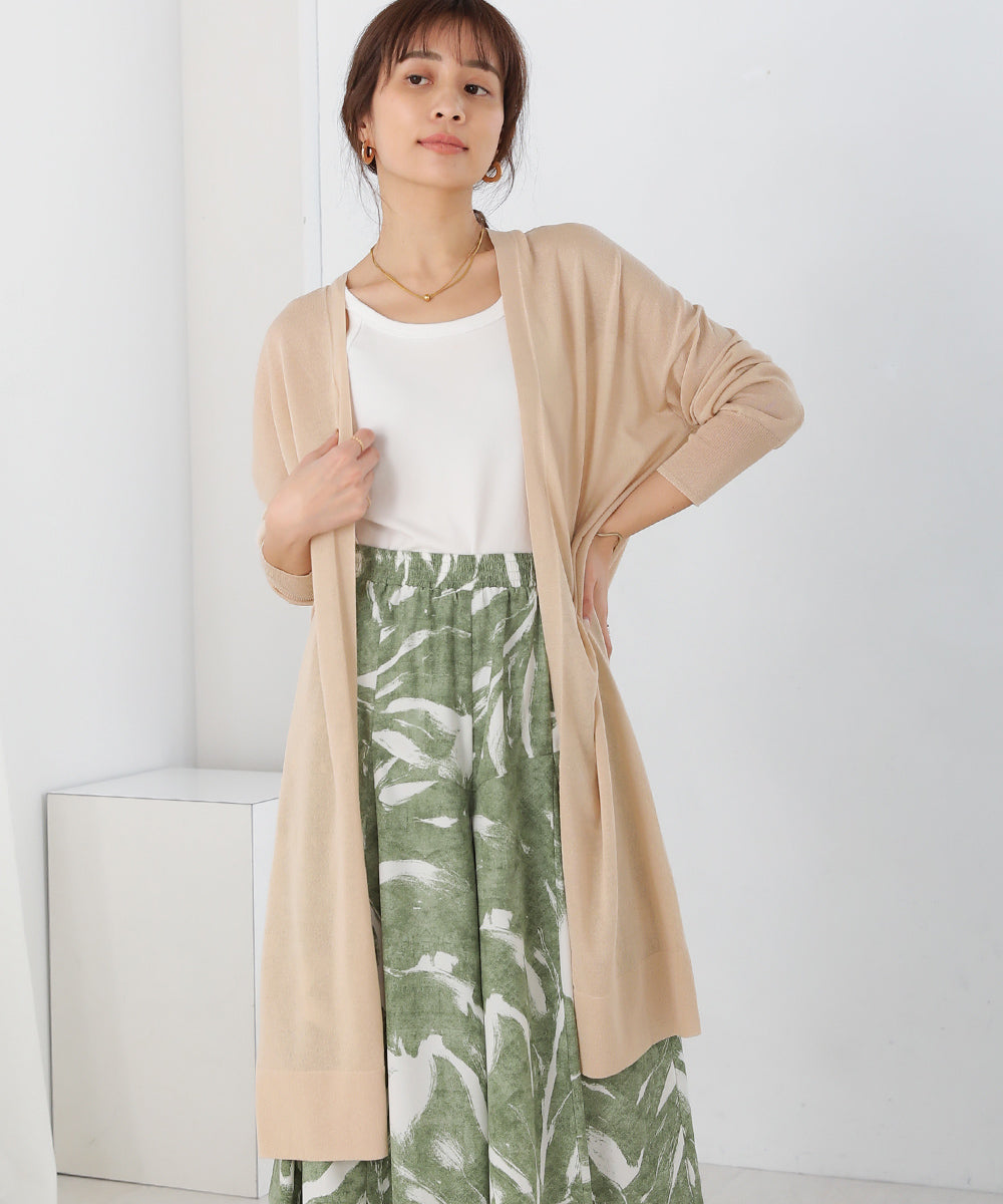 サイドスリットロングカーディガン