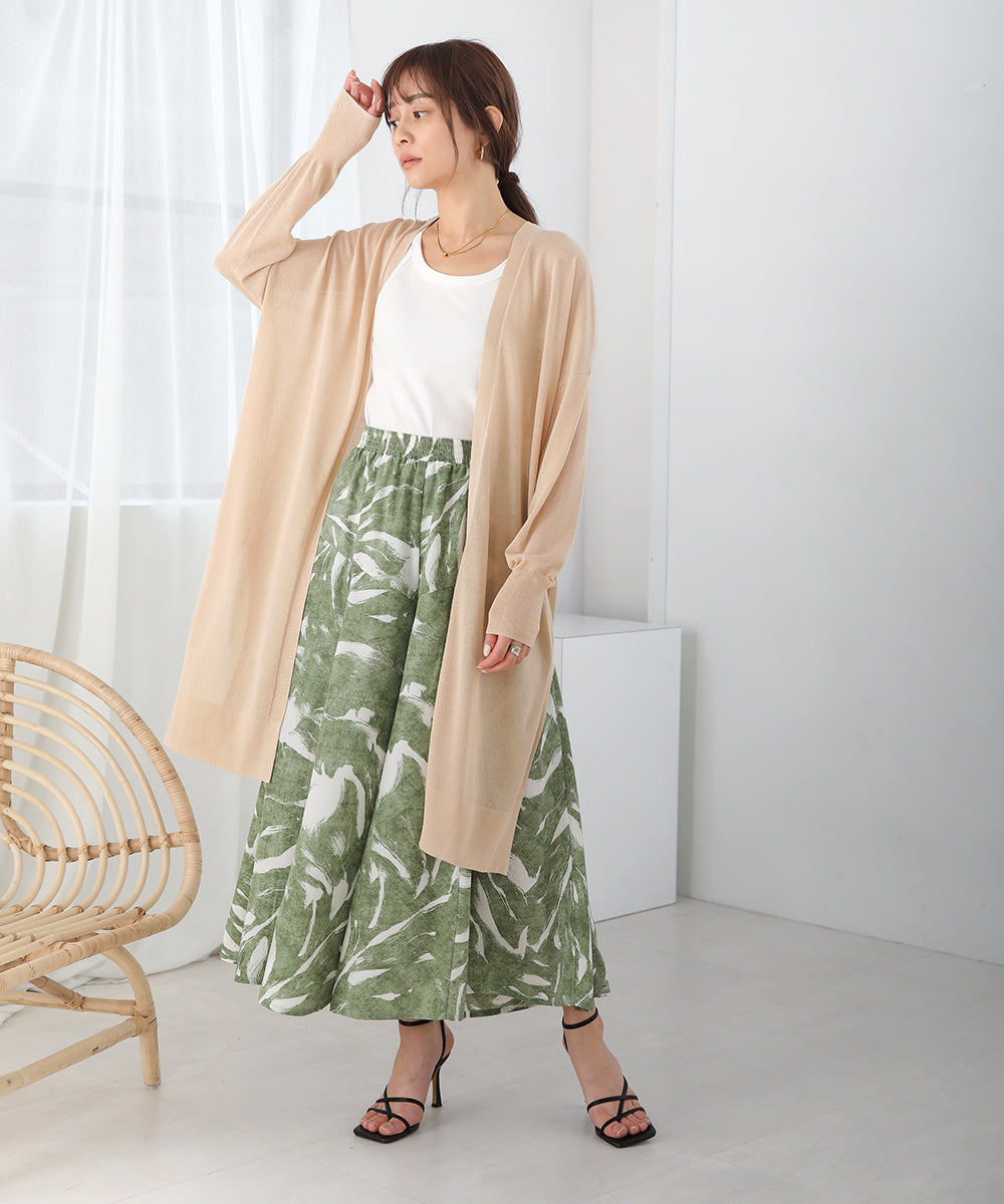 サイドスリットロングカーディガン