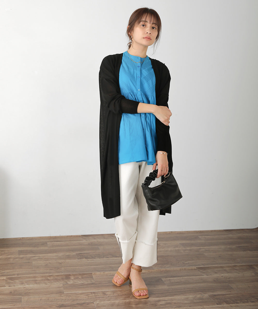 サイドスリットロングカーディガン