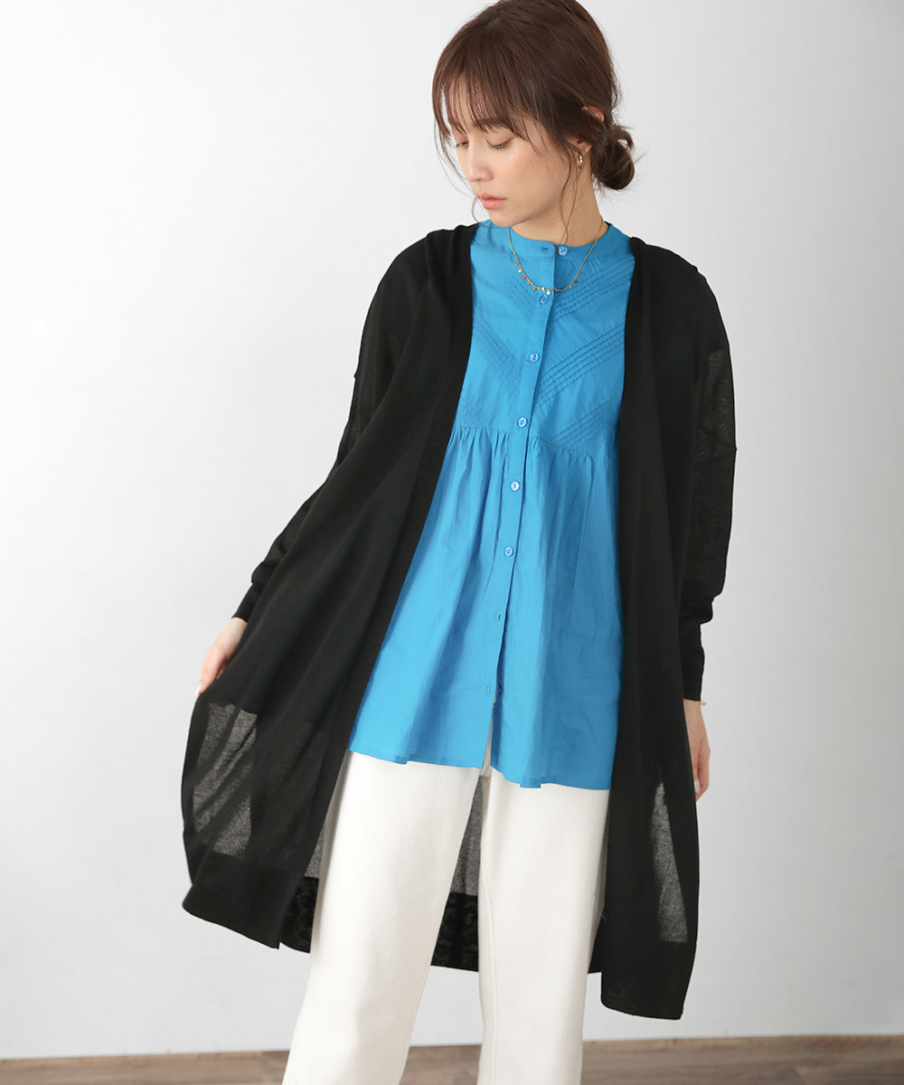 サイドスリットロングカーディガン