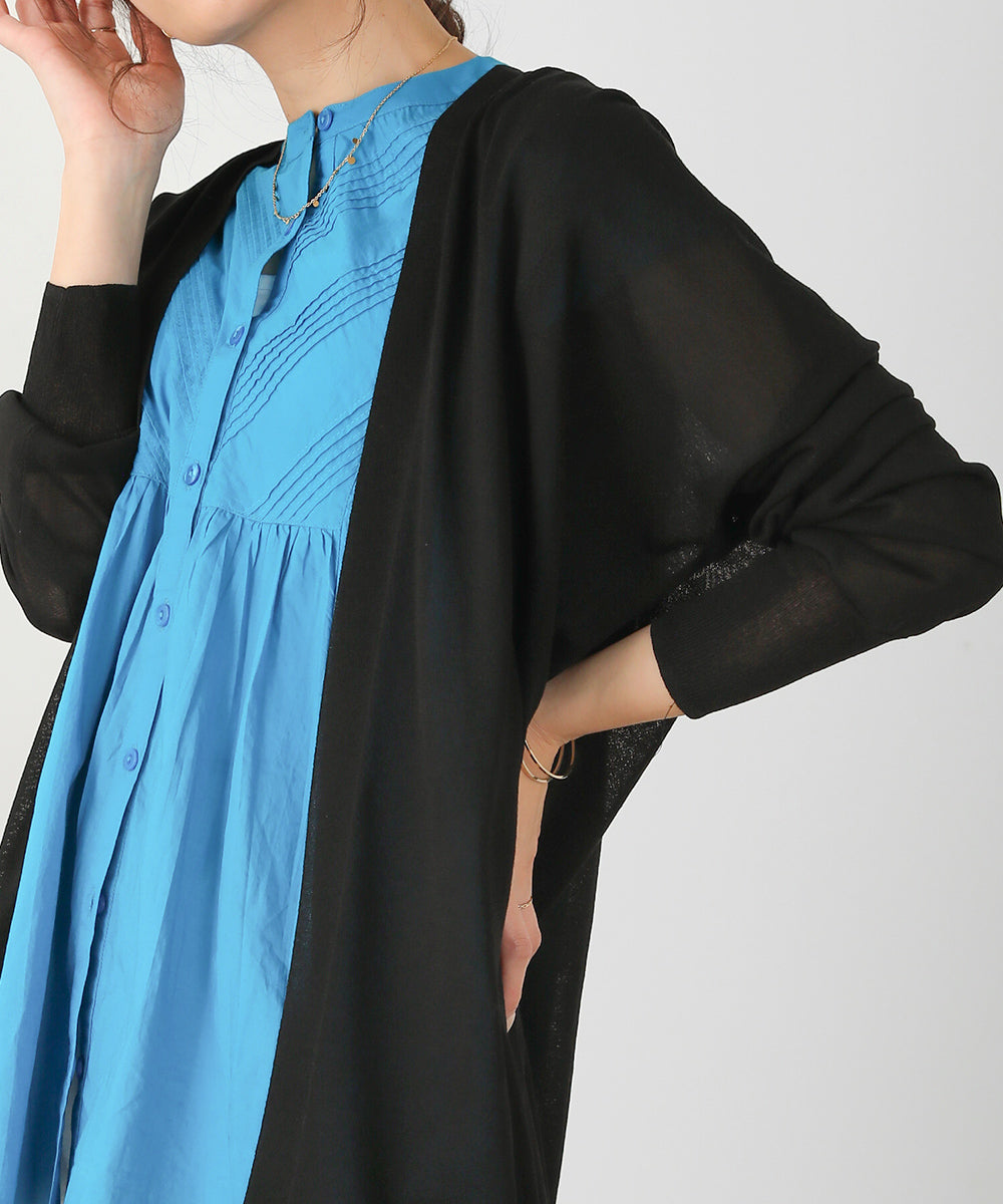 サイドスリットロングカーディガン