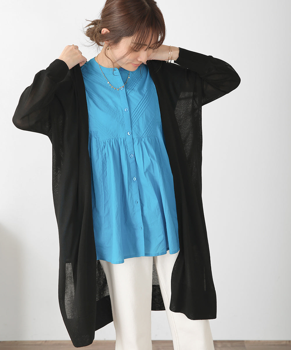 サイドスリットロングカーディガン