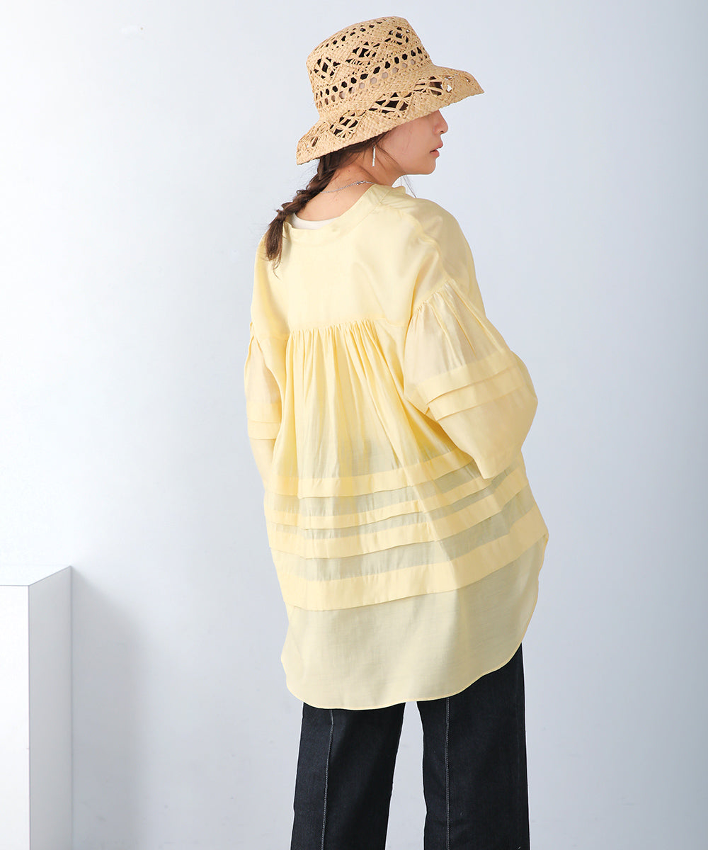 BouJeloud レーヨンタックシアーブラウス