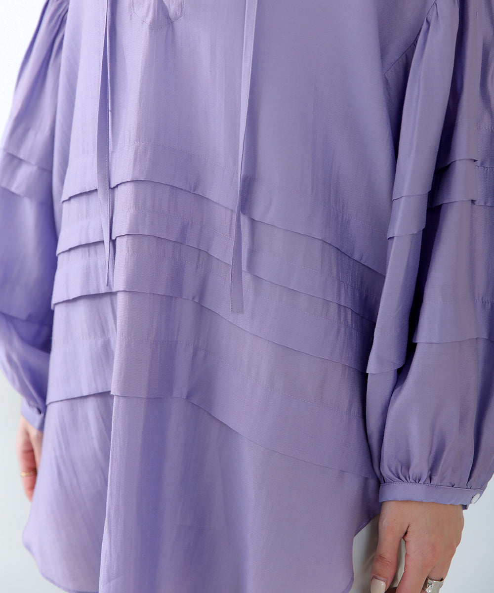 BouJeloud レーヨンタックシアーブラウス