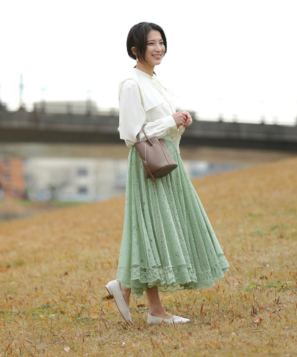 BouJeloud 円形レーススカート