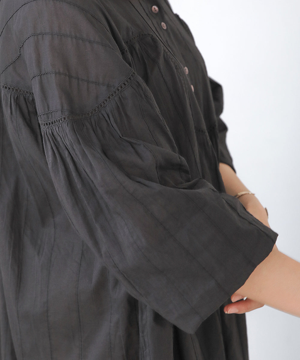 インド綿ボイルワンピース