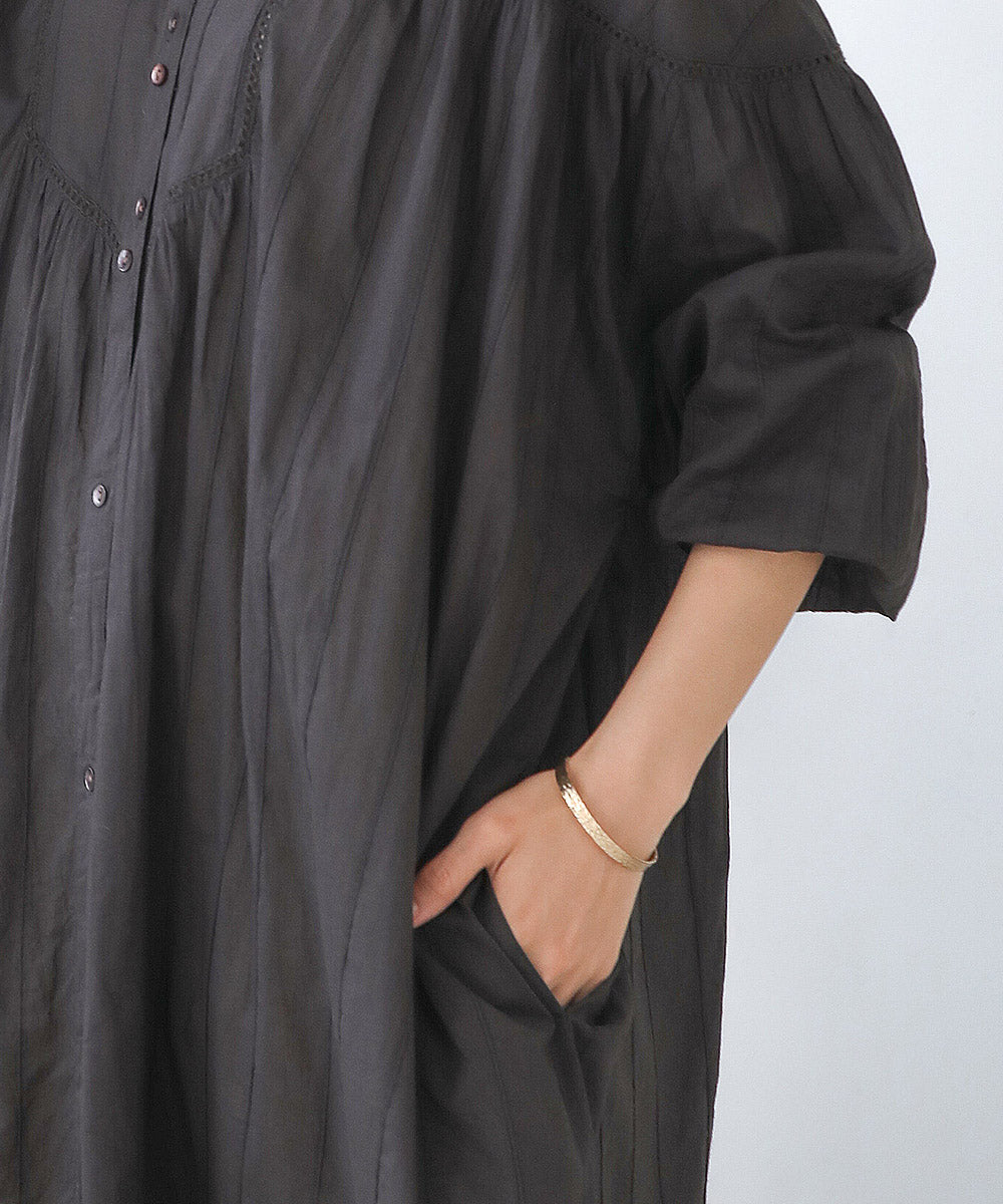 インド綿ボイルワンピース