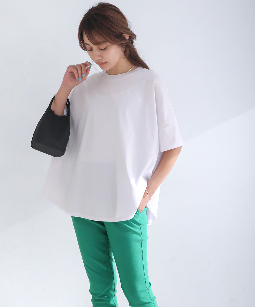 BouJeloud ドライコットンバックロゴTシャツ