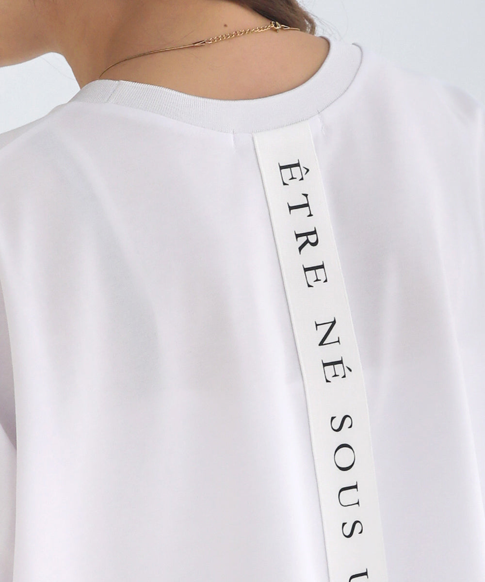 BouJeloud ドライコットンバックロゴTシャツ